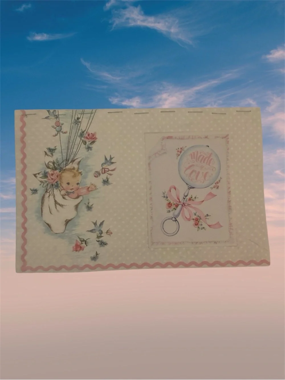 Set of 2 Handmade Vintage Baby Pocket Notebooks Lined Journal Stationery Gift